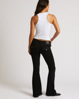 JOEY LOW RISE FLARE - RINSE BLACK