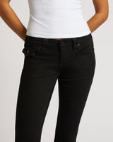 JOEY LOW RISE FLARE - RINSE BLACK