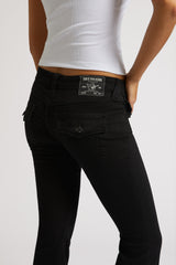 JOEY LOW RISE FLARE - RINSE BLACK