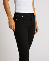 JENNIE MID RISE CURVY SKINNY - BLACK RINSE
