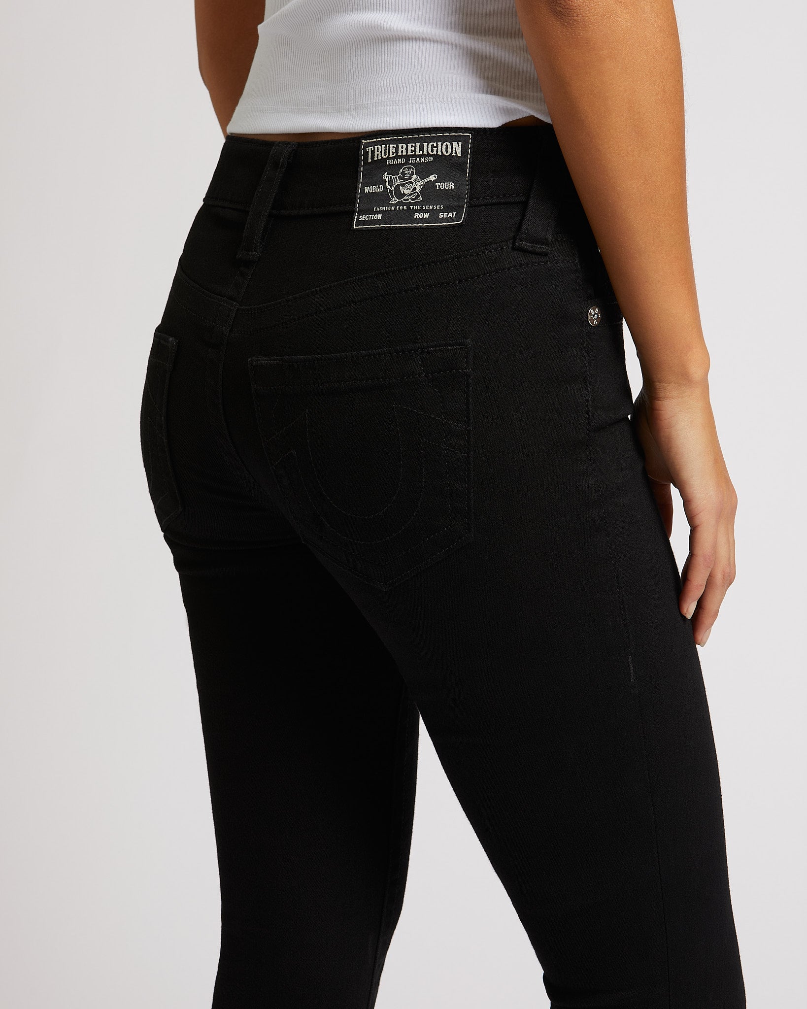 JENNIE MID RISE CURVY SKINNY - BLACK RINSE
