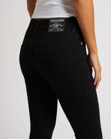JENNIE MID RISE CURVY SKINNY - BLACK RINSE