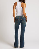 BECCA BOOTCUT FLAP BIG T - GOTHAM GRIND DARK WASH