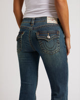 BECCA BOOTCUT FLAP BIG T - GOTHAM GRIND DARK WASH