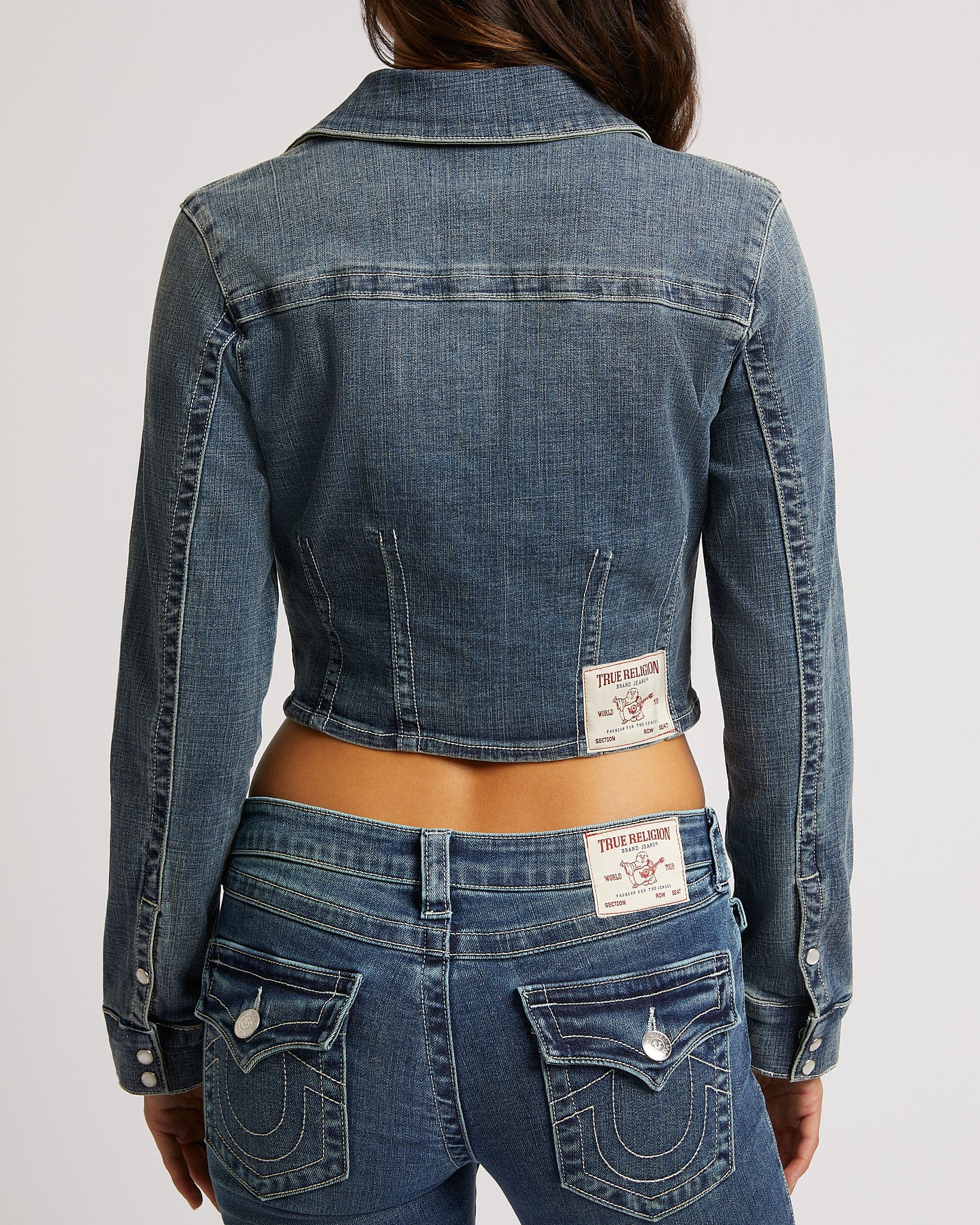 DENIM FITTED SHIRT - OCEAN VOYAGE