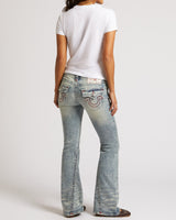 JOEY LOW RISE FLARE FLAP SUP T - PETAL BLOOM