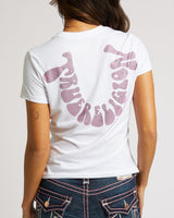 CRYSTAL HS CREW TEE - OPTIC WHITE