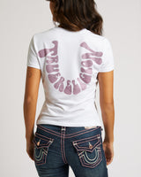 CRYSTAL HS CREW TEE - OPTIC WHITE