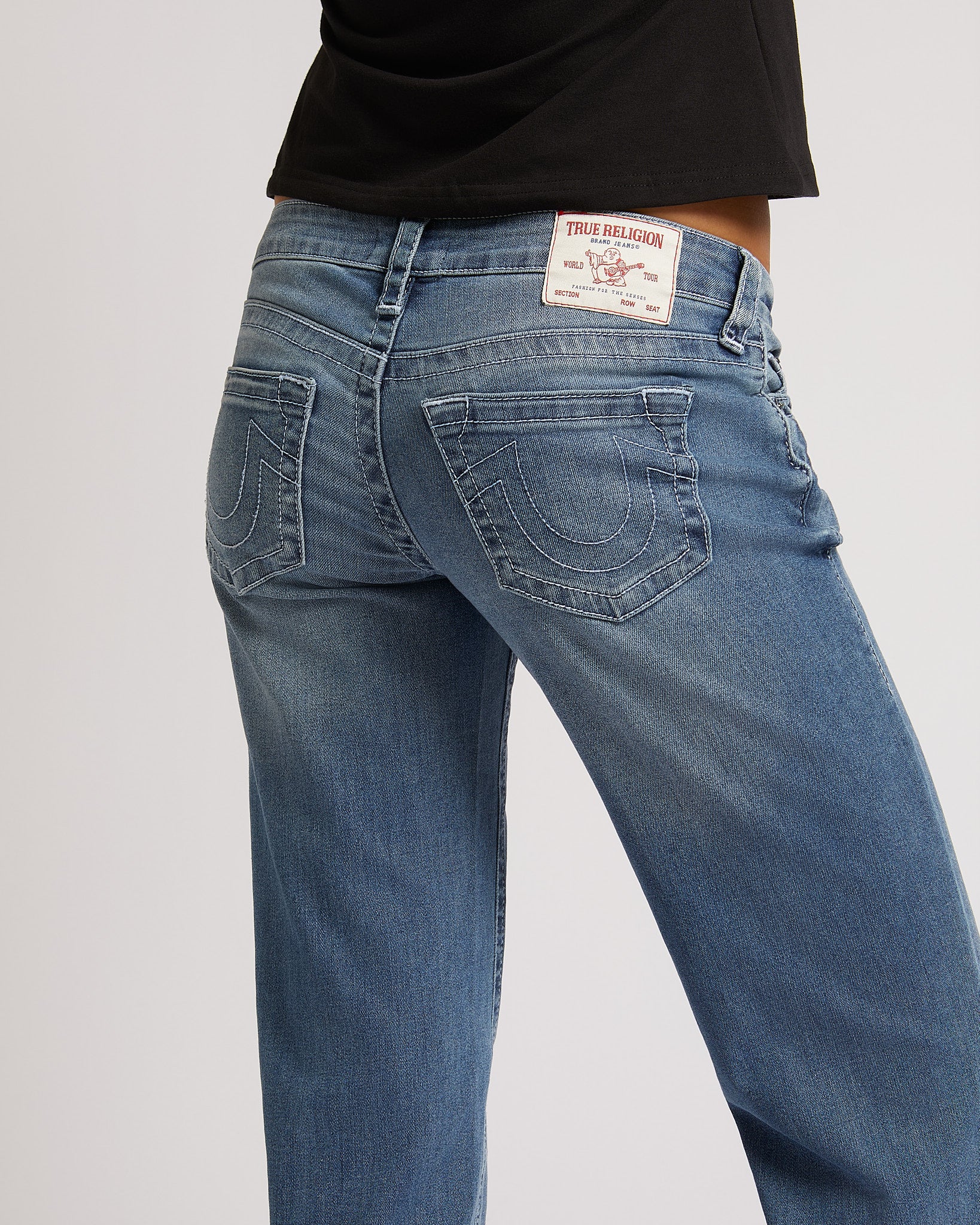 SARAH LOW RISE STRAIGHT - MEDIUM WASH