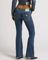 JOEY LOW RISE  FLARE FLAP - DARK WASH