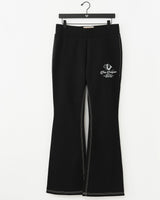 EMBROIDERED MR BIG T BOOTCUT - JET BLACK