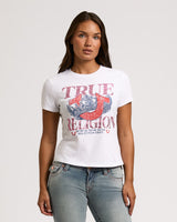 CRYSTAL CLASSIC CREW NECK TEE - OPTIC WHITE