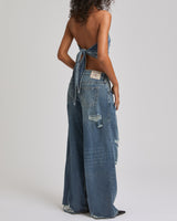DENIM SCARF TOP - VENICE DRIFT