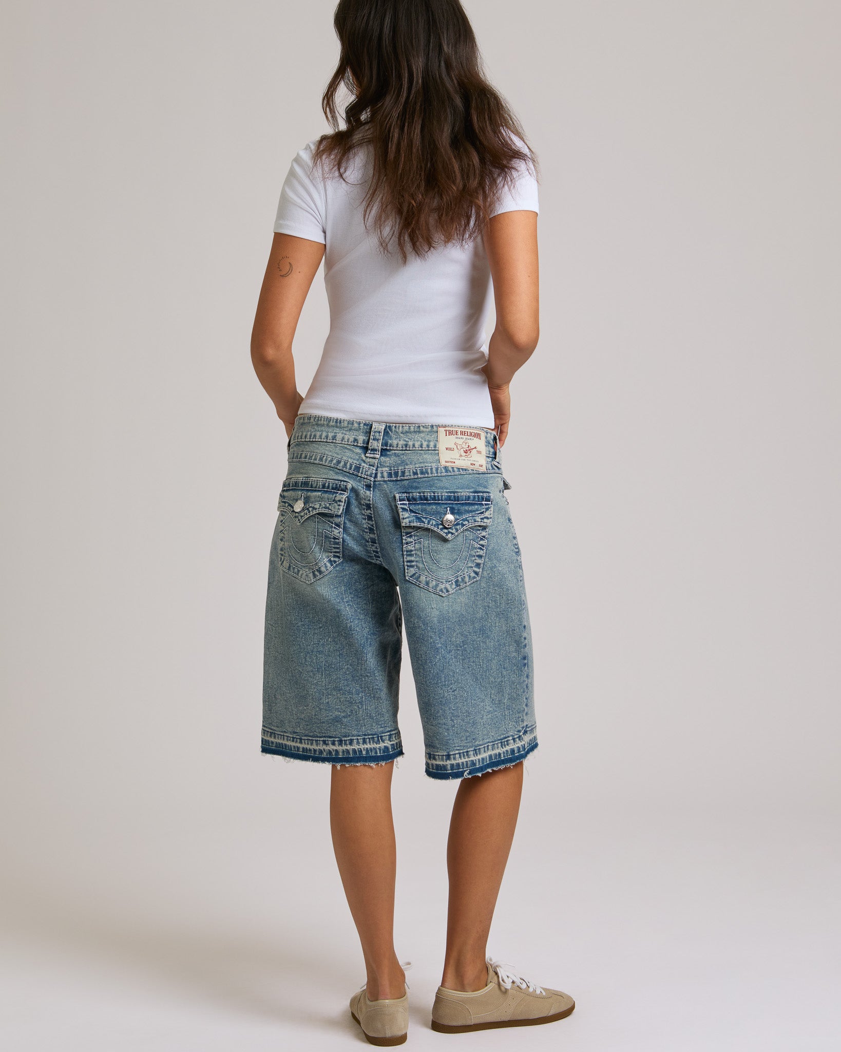 JESSIE BAGGY JORT BIG T FLAP - LAZY SHINE