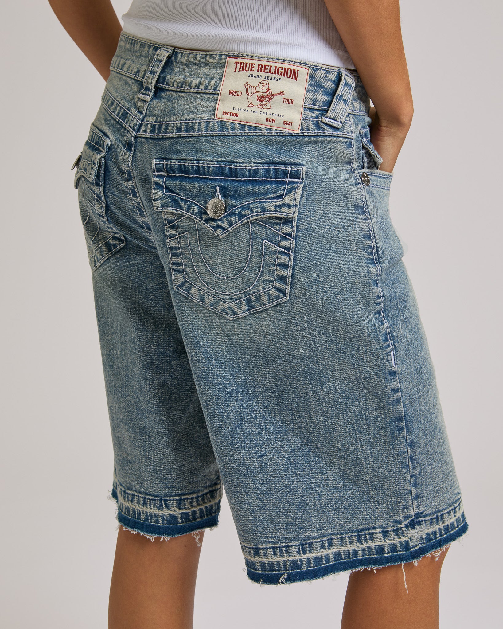 JESSIE BAGGY JORT BIG T FLAP - LAZY SHINE