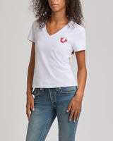 SUPER T BUDDHA CLASSIC V NECK - OPTIC WHITE