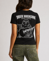 SUPER T BUDDHA CLASSIC V NECK - JET BLACK