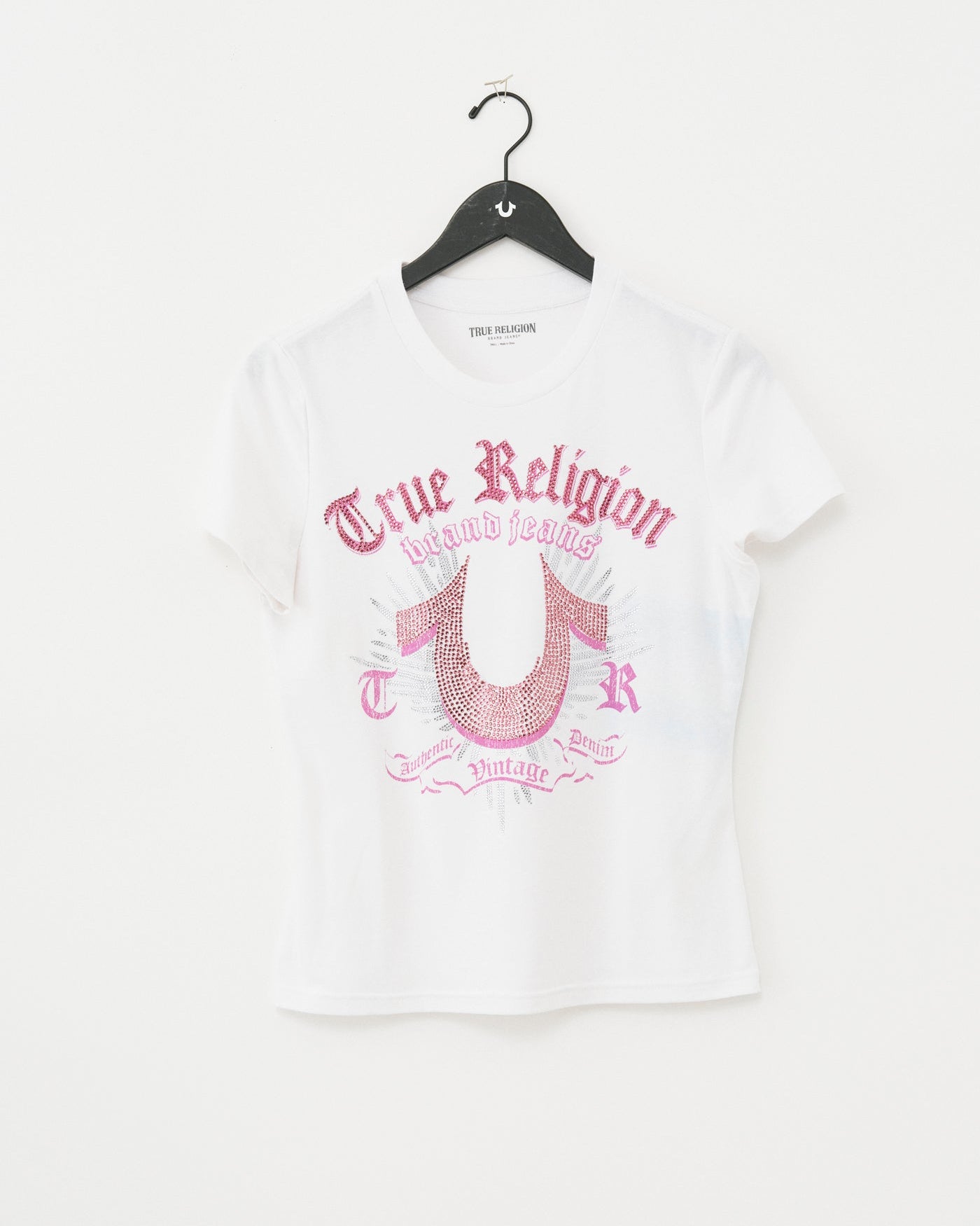CRYSTAL HS CREW NECK TEE - OPTIC WHITE