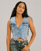 DENIM FITTED SHIRT - OCEAN VOYAGE
