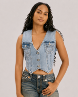 DENIM FITTED SHIRT - OCEAN VOYAGE