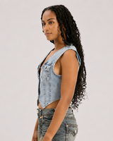 DENIM FITTED SHIRT - OCEAN VOYAGE