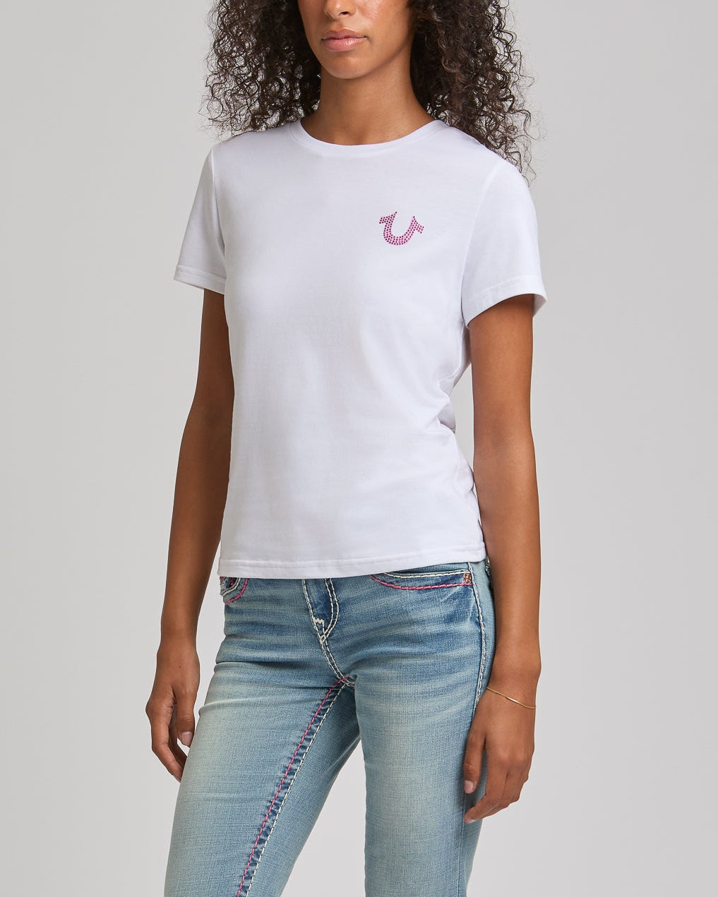CRYSTAL BUDDHA CREW NECK TEE - OPTIC WHITE