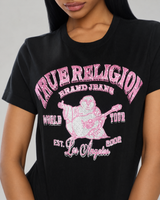 CRYSTAL BUDDHA BARN HS CREW - JET BLACK