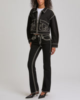 ROPESTITCH DENIM JACKET - 2SB BLACK RINSE