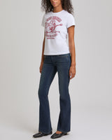 CRYSTAL HERITAGE CREW NECK TEE - OPTIC WHITE
