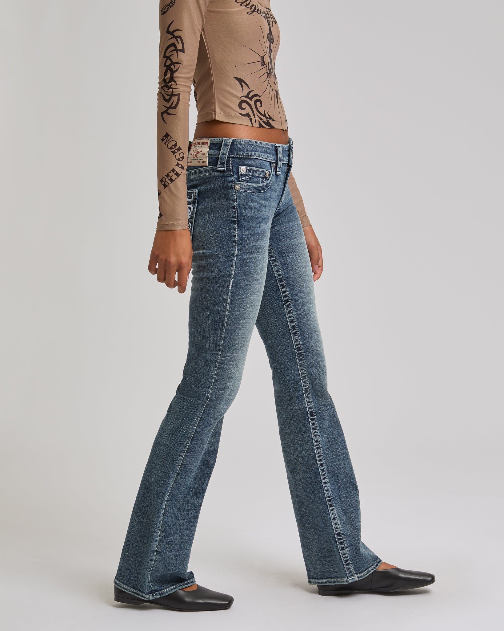 BECCA LOW RISE BOOTCUT - BLUE RADIANCE
