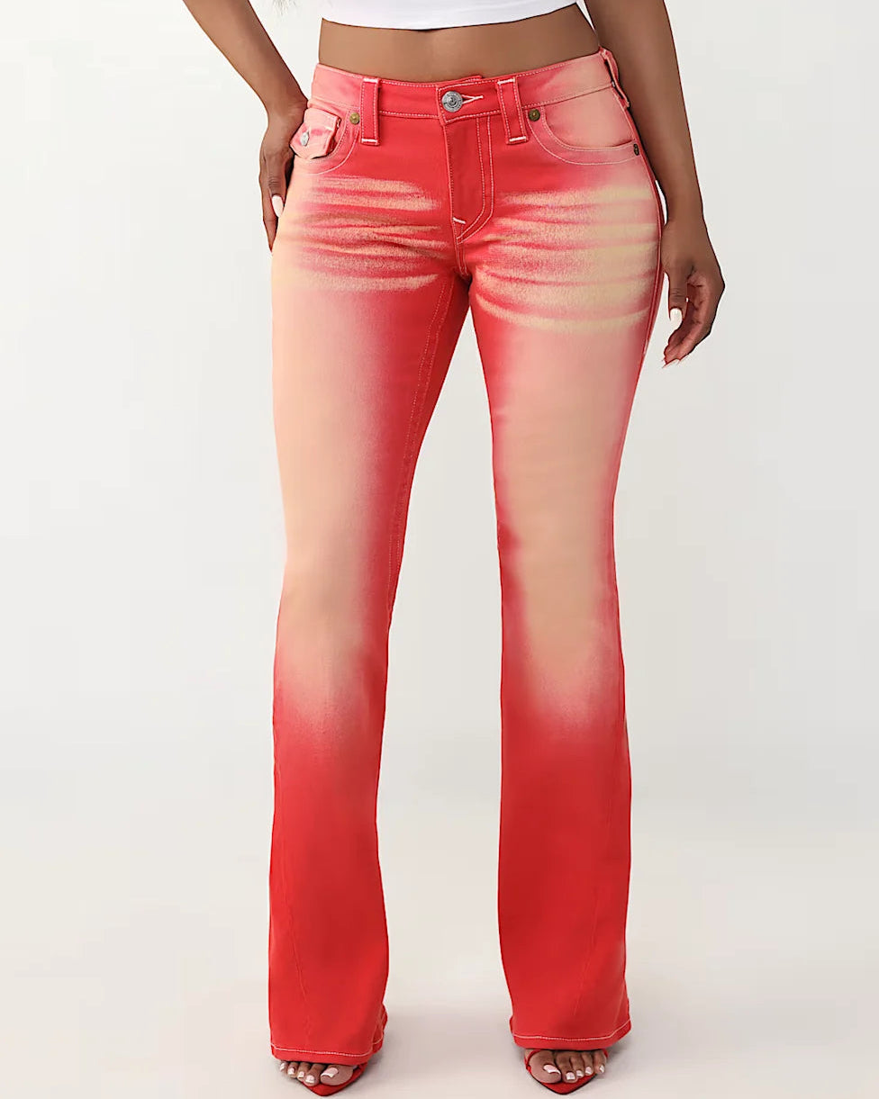 PINK JOEY MID RISE  FLARE FLAP - SUN MUSE