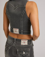 DENIM FITTED SHIRT - OCEAN VOYAGE