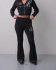 EMBROIDERED MR BIG T BOOTCUT - JET BLACK