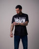 SS CHECKERED BUDDHA TEE - JET BLACK