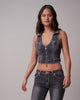 ZIP FRONT TOP BIG T - TRANQUIL DREAM