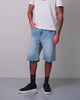 VINNY SUPERT FLAP SHORT - SHATTTERED MEDIUM WASH