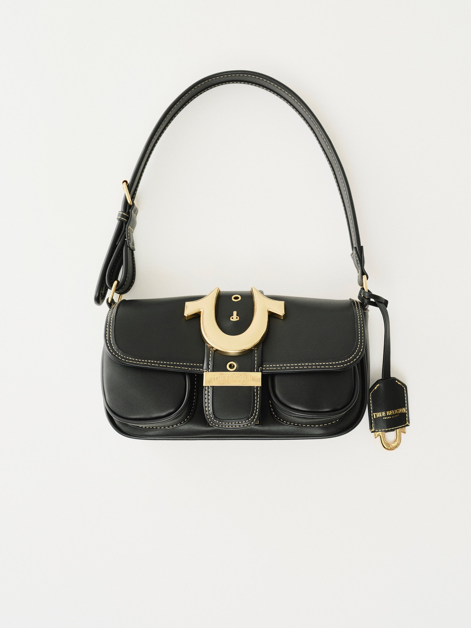 DOUBLE POCKET SHOULDER BAG