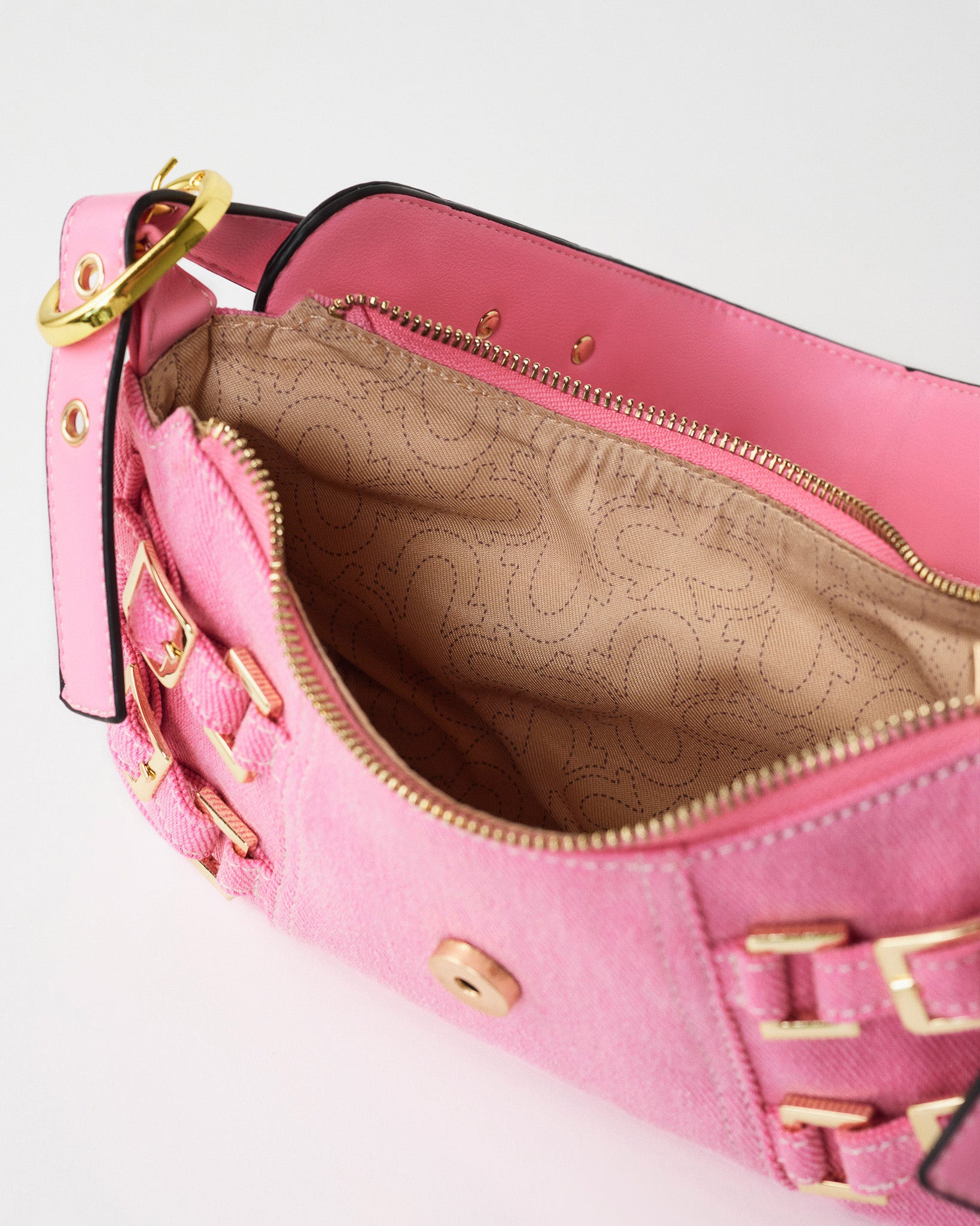 BUCKLE HS HANDBAG - DULL PINK